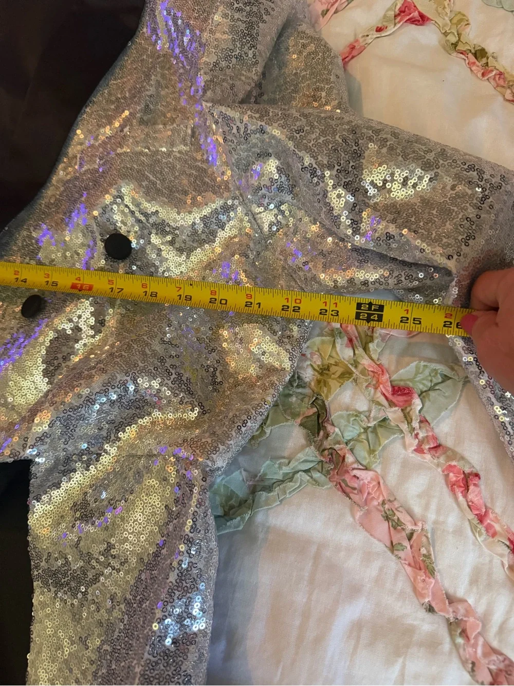 Men's Silver Sequin Tailcoat Blazer - Formal Evening Jacket